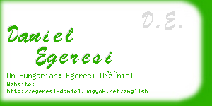 daniel egeresi business card